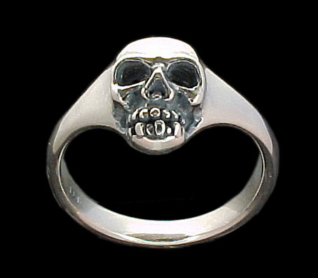 Medium Skull Ring - Sterling Silver