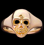 Medium Skull Ring - 10K Gold