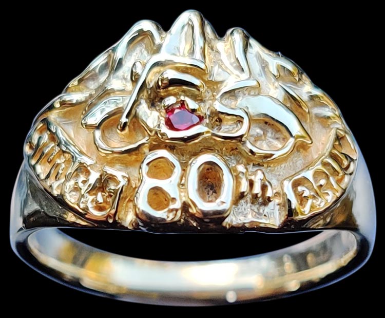 Small Sturgis 80th Anniversary Ring - 10K Gold - Ruby
