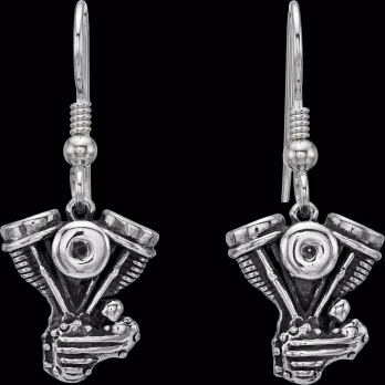 Pan Earring Dangles - Sterling Silver