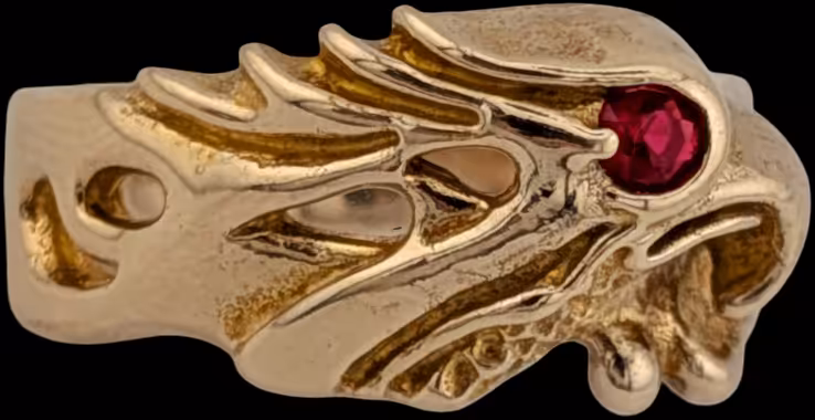 Eagle Ring - right side profile looking towards head feathers