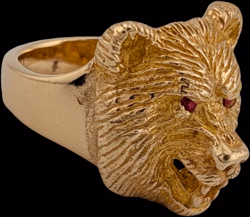 Medium Bear Ring - left side profile