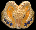 Ram Ring - 10K Gold - Sapphire