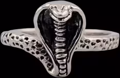 Striking Cobra Ring - Sterling Silver Striking Cobra Ring - Sterling Silver