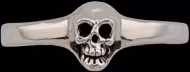 Tiny Skull Ring - Sterling Silver