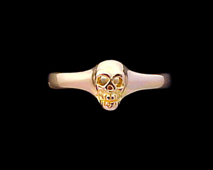 Ex. Small Skull Ring - 10K Gold