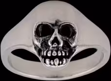Medium Skull Ring - Sterling Silver