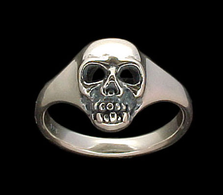 Medium Skull Ring - Sterling Silver