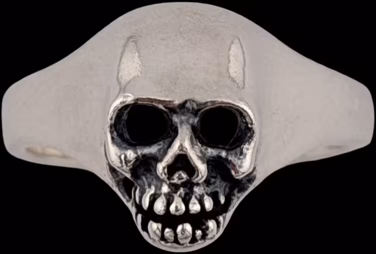 Small Skull Ring - Sterling Silver