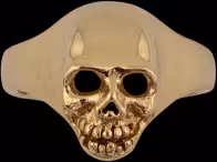 Medium Skull Ring - 10K Gold