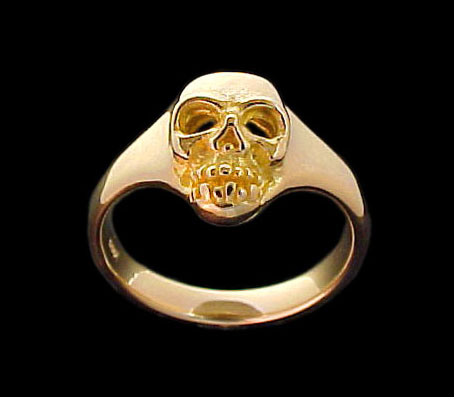 Medium Skull Ring - 10K Gold