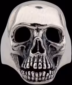Ex. Large Skull Ring - Sterling Silver