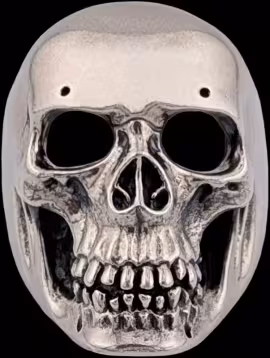 XL Skull Ring - Sterling Silver