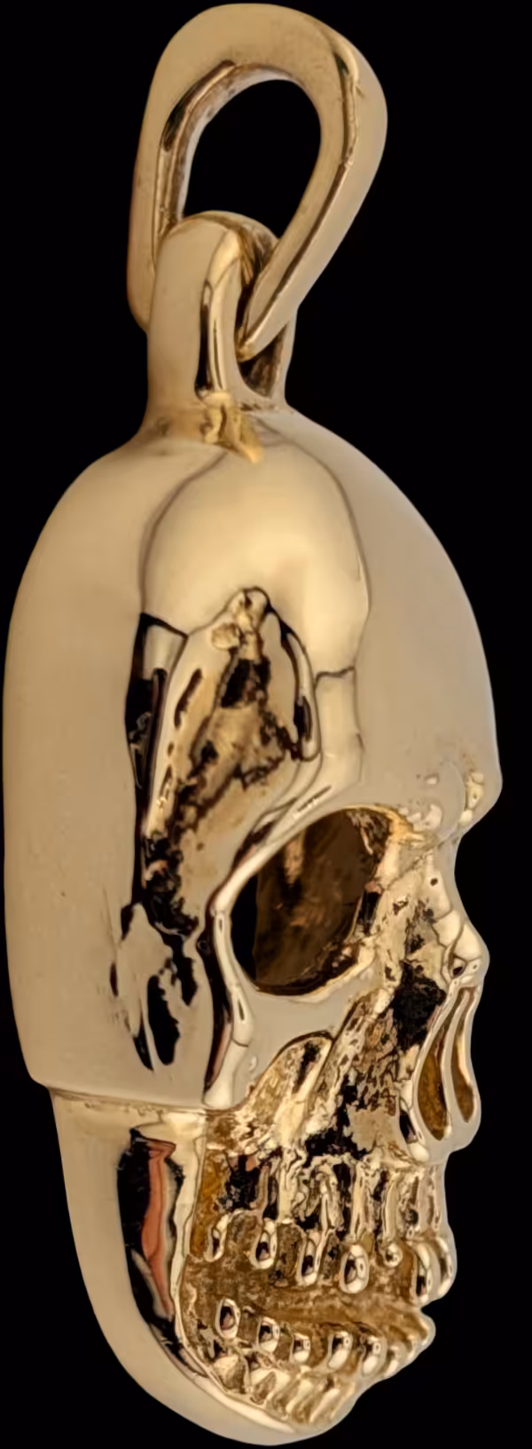 Ex. Large Skull Pendant - far left side profile