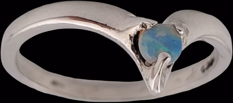 Chevron Stacking Ring bottom right profile