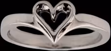 Tiny Heart Ring - Sterling Silver