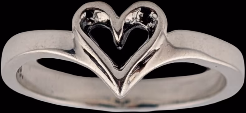 Tiny Heart Ring - Sterling Silver