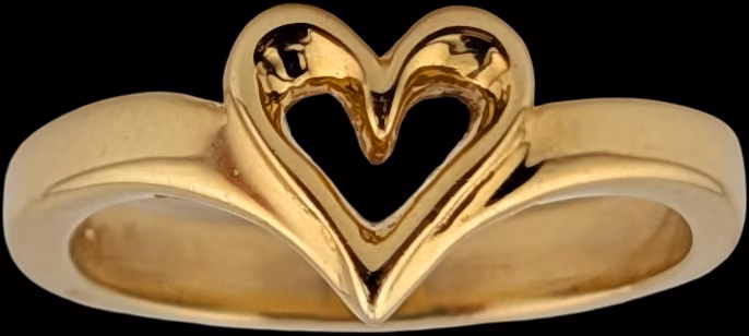 Tiny Heart Ring - 10K Gold