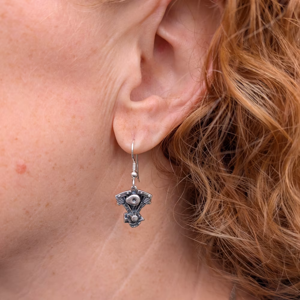 Shovel Earring Dangles - Sterling Silver