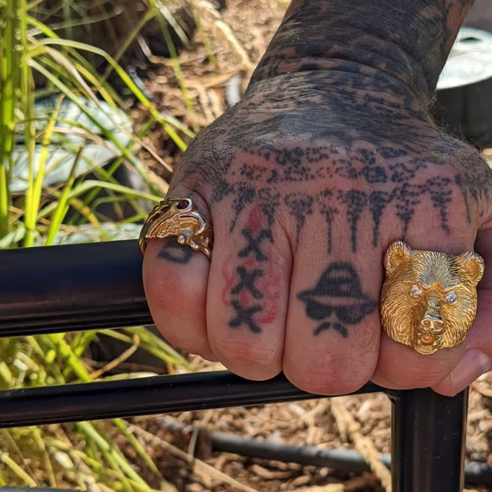 Eagle Ring - 10K Gold - Ruby