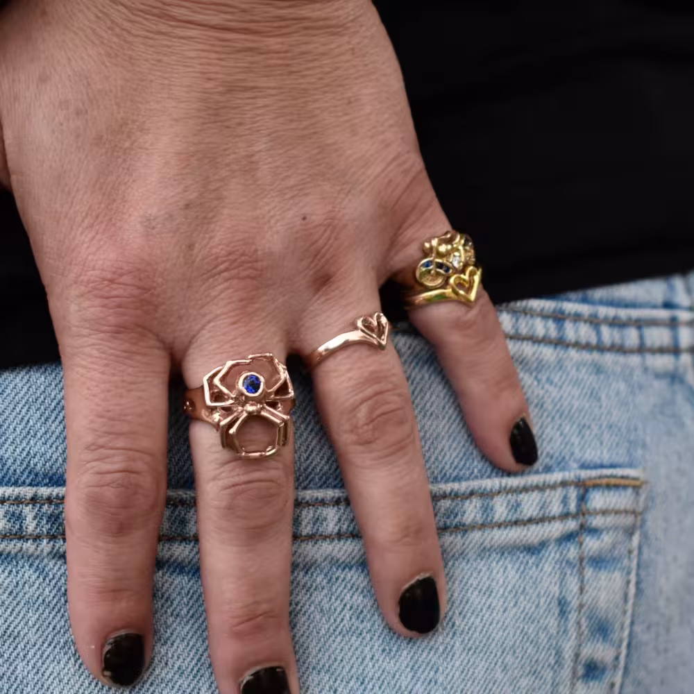 Tiny Heart Ring - 10K Rose Gold