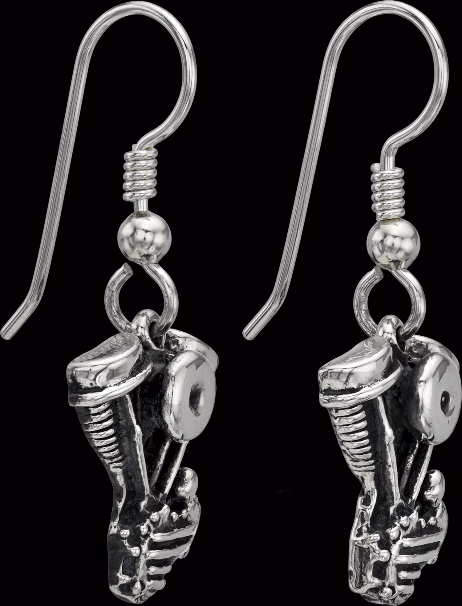 Pan Earring Dangles right side profile