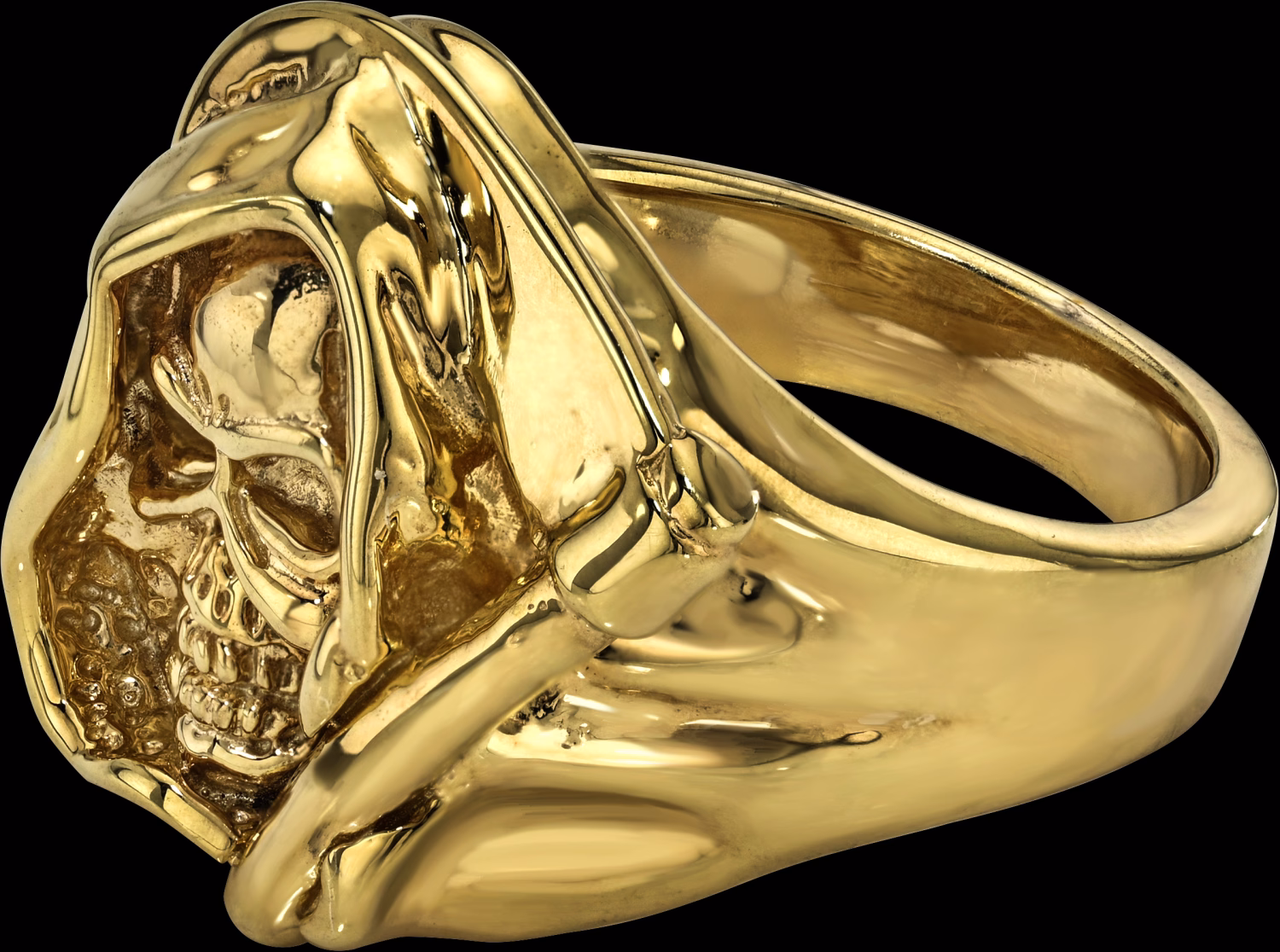 Reaper Ring - top left profile over scythe